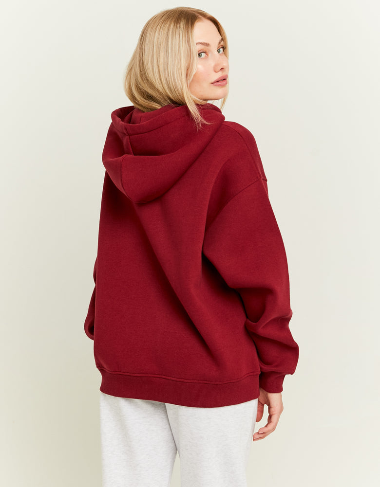 Varsity Oversize Hoodie | Red