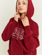 Varsity Oversize Hoodie | Red