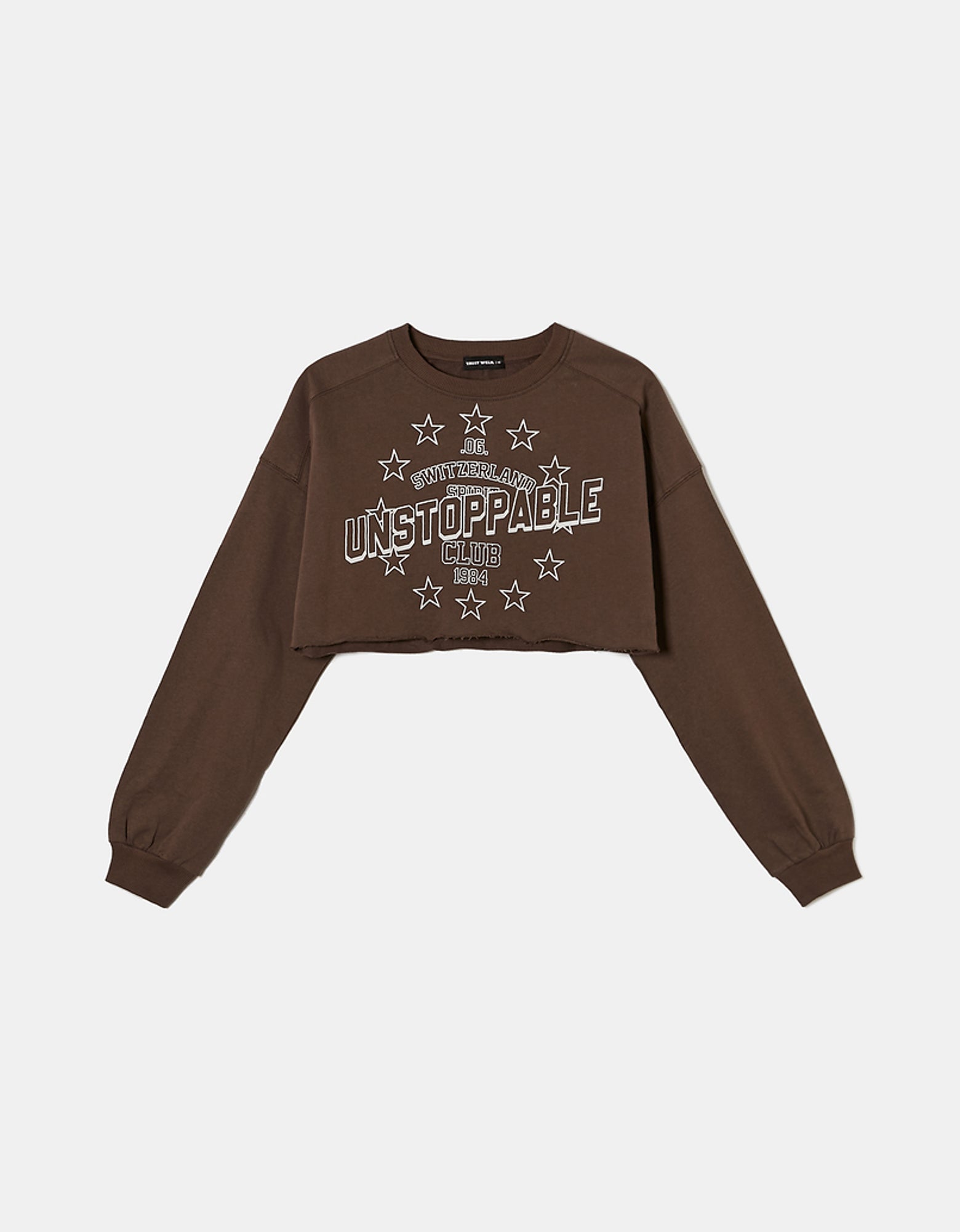 Cropped Sweatshirt | Brown