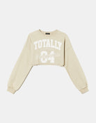 Cropped Sweatshirt | Beige