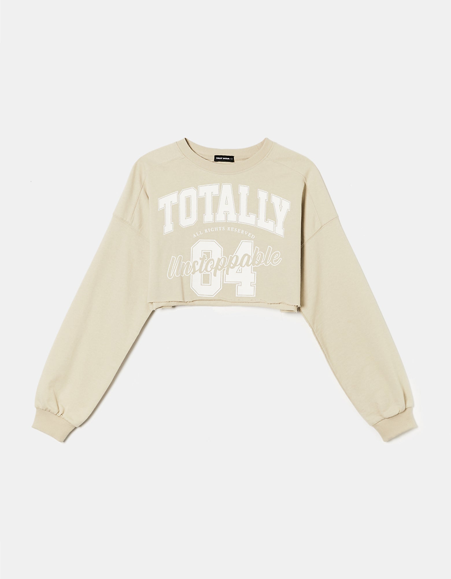 Cropped Sweatshirt | Beige