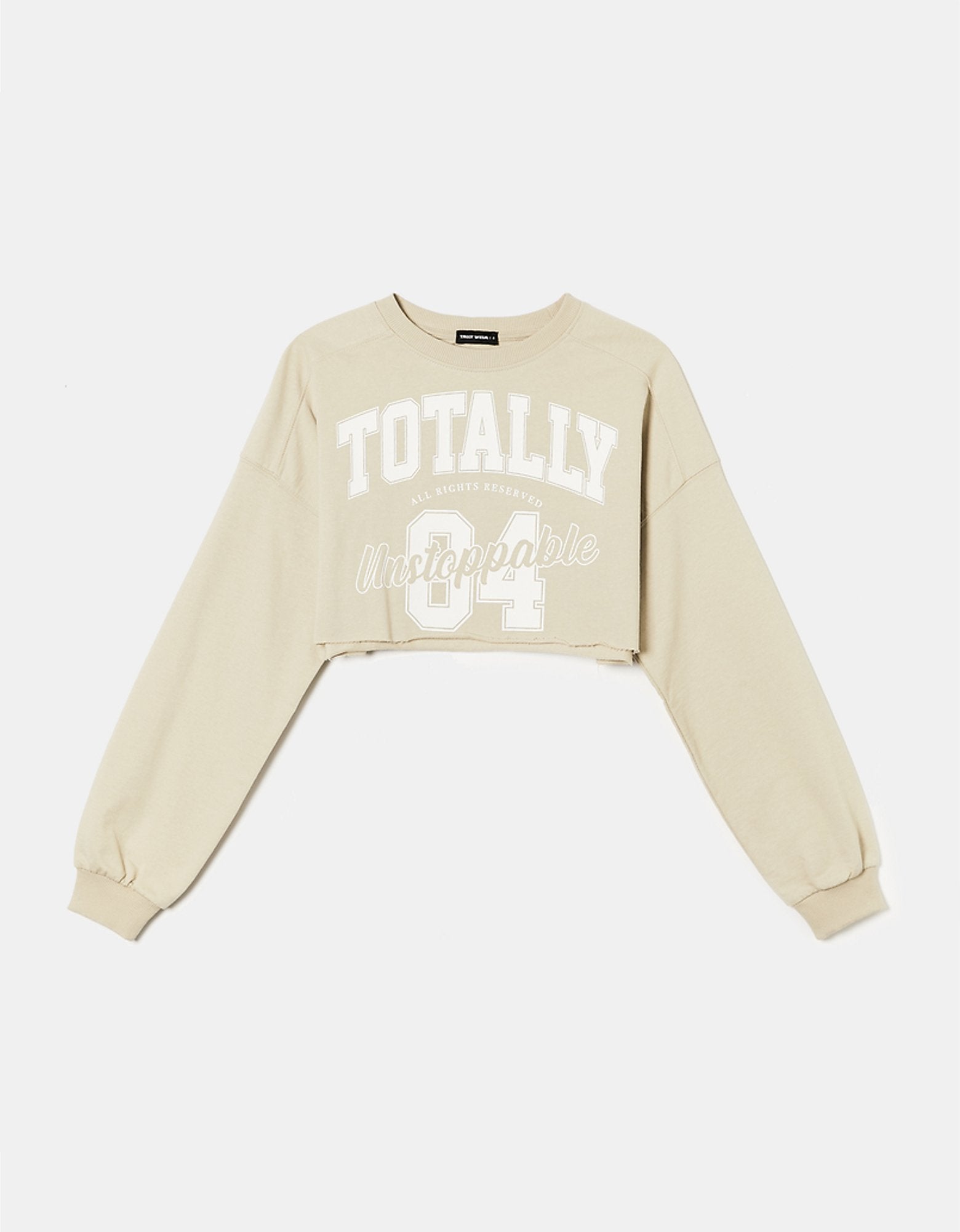 Cropped Sweatshirt | Beige