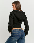 Zip Up Hoodie | Black
