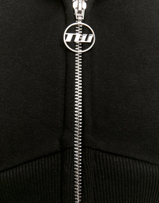 Zip Up Hoodie | Black