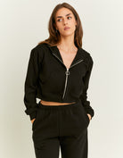 Cropped Hoodie | Black