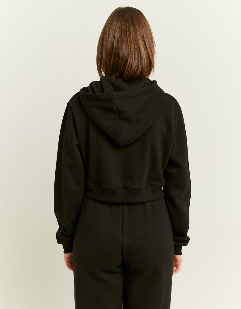 Cropped Hoodie | Black