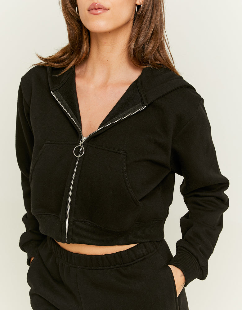 Cropped Hoodie | Black