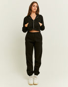 Cropped Hoodie | Black