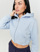 Cropped Hoodie | Blue