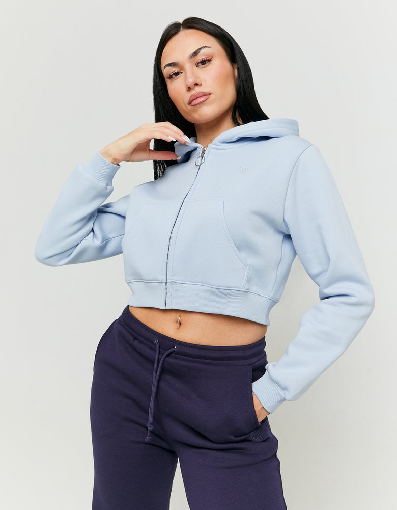 Cropped Hoodie | Blue