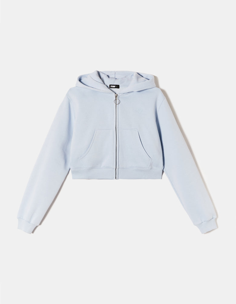 Cropped Hoodie | Blue