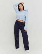 Cropped Hoodie | Blue