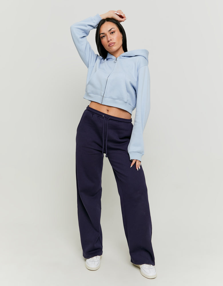 Cropped Hoodie | Blue