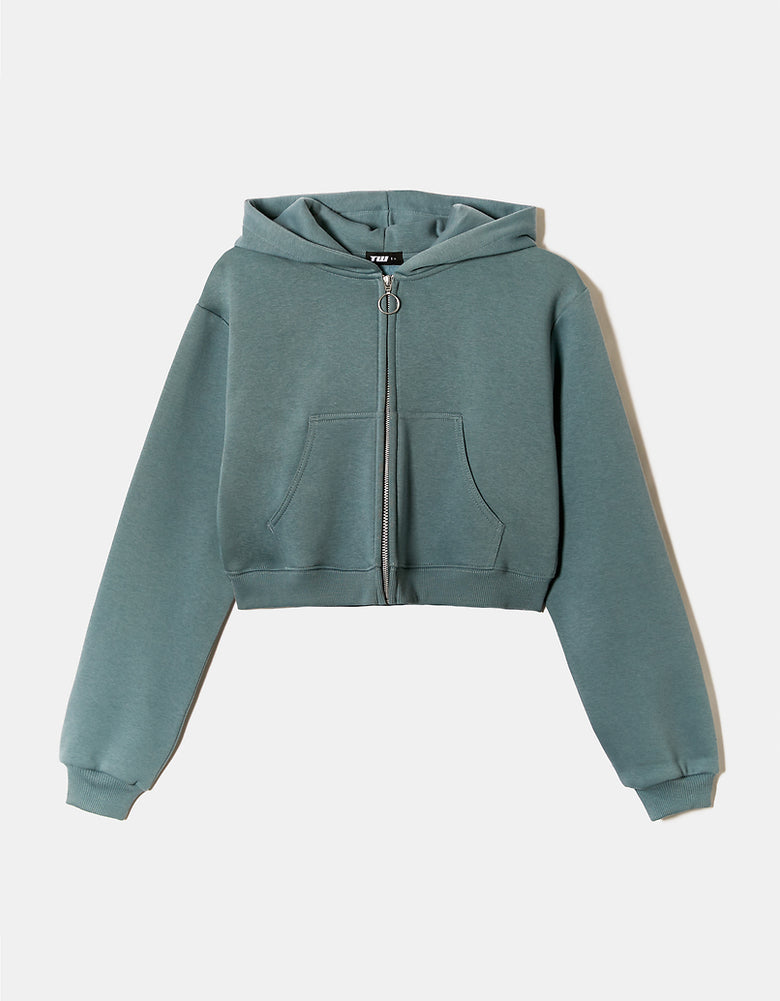Cropped Hoodie | Leaf