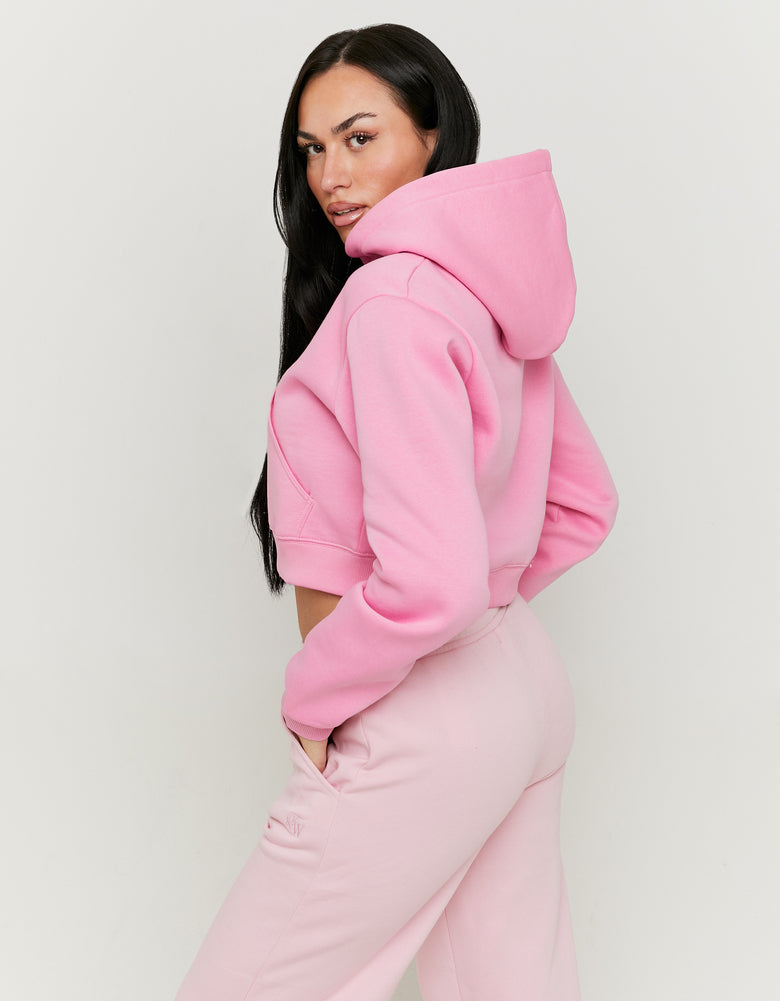 Cropped Hoodie | Pink