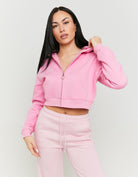 Cropped Hoodie | Pink