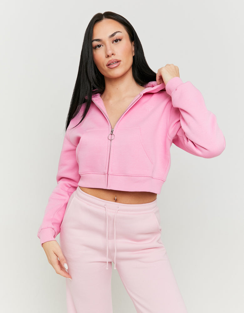 Cropped Hoodie | Pink