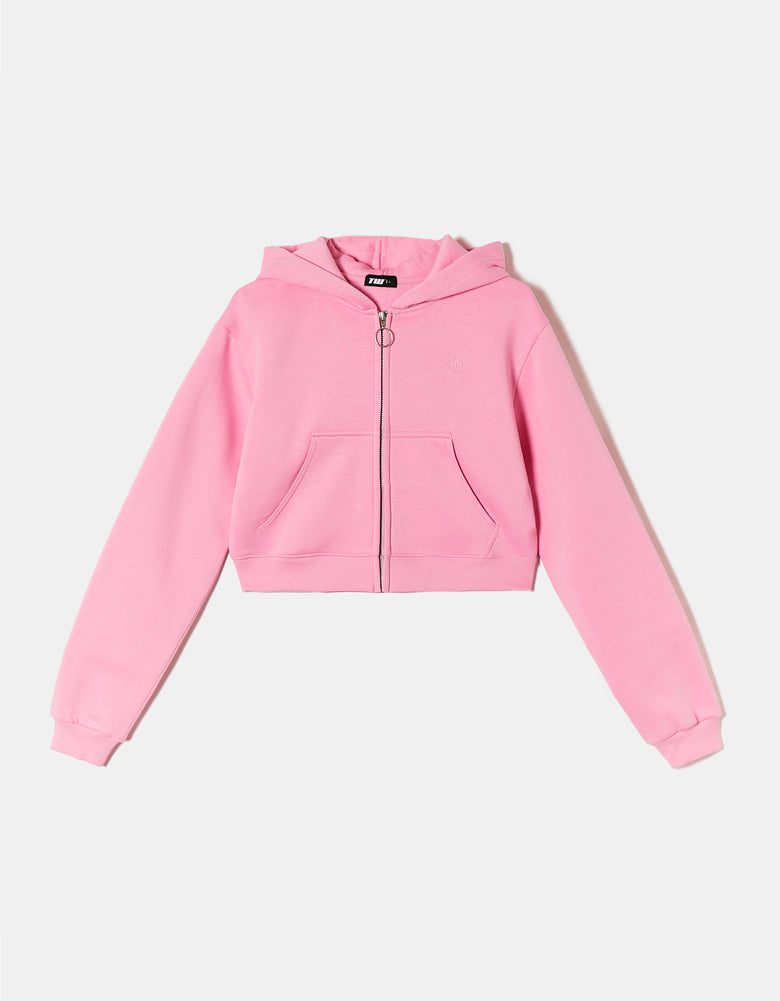 Cropped Hoodie | Pink
