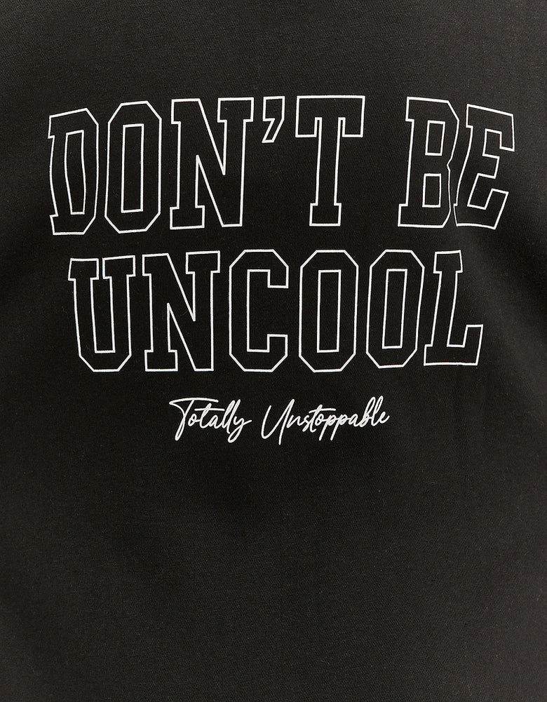 Zip Up Oversize Hoodie | Black