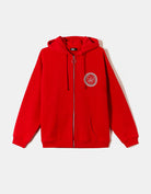 Oversized Sweatshirt with Print | Red