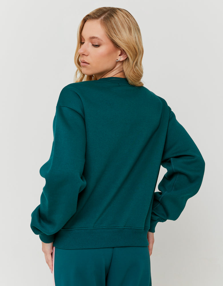 Sweatshirt with Graphic Detail | Green