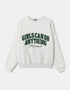 Oversized Printed Sweatshirt | Grey
