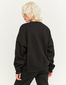 Oversize Printed Sweatshirt | Black