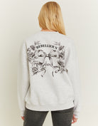 Oversize Printed Sweatshirt | Grey