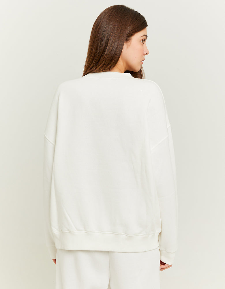 Oversize Printed Sweatshirt | Off White