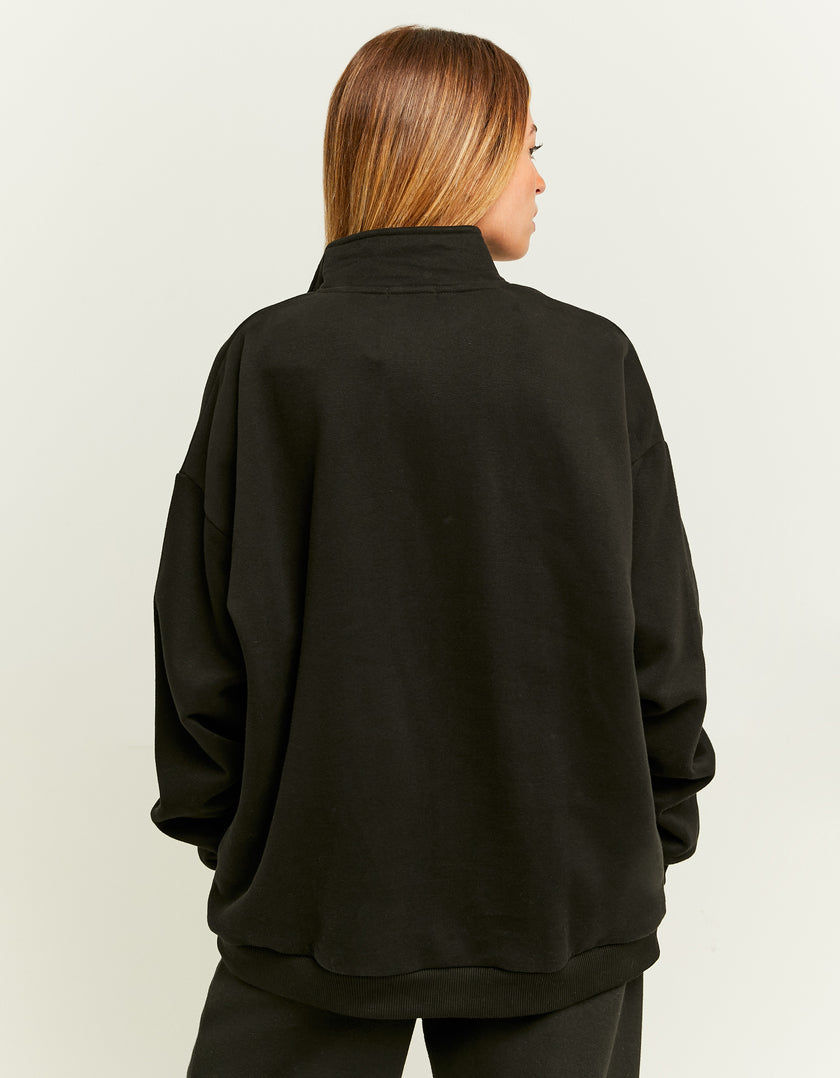 Sweatshirt with Print | Black