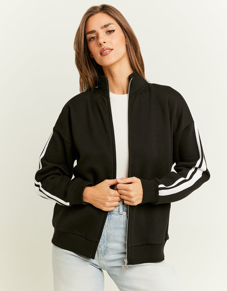 Zip Up Sweatshirt | Black