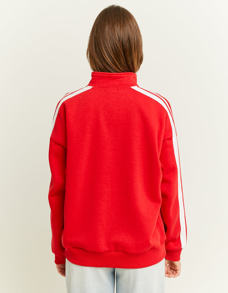 Zip Up Sweatshirt | Red