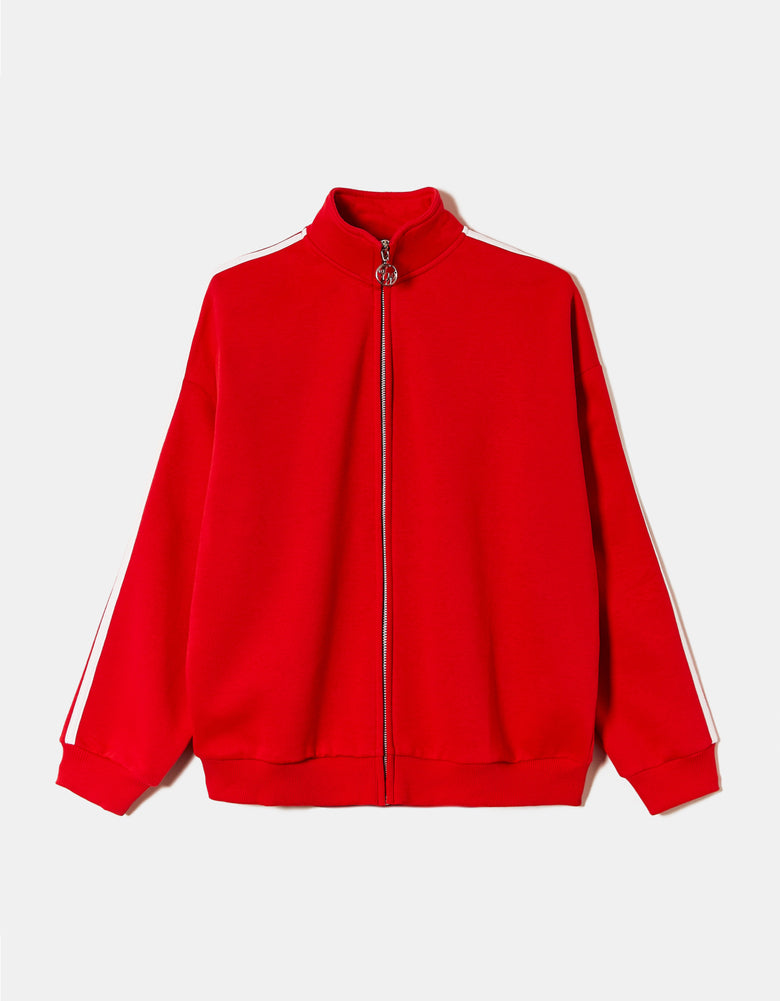 Zip Up Sweatshirt | Red