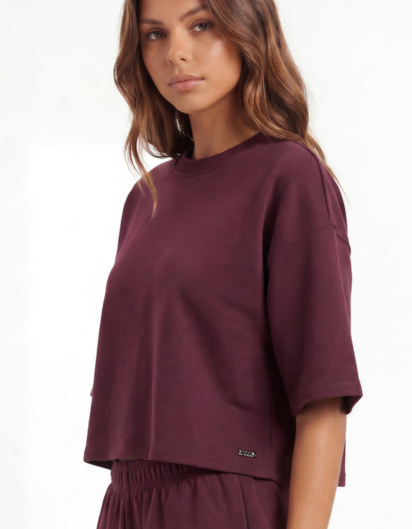 Loose T-shirt | Bordeau