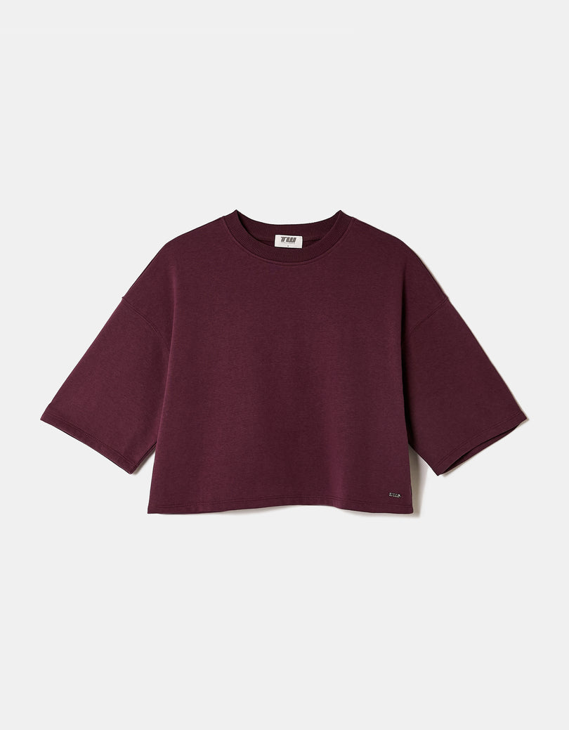 Loose T-shirt | Bordeau