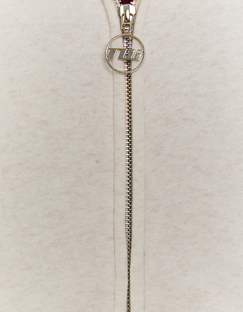 Zip Up Hoodie | Beige Chine