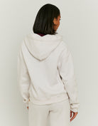 Zip Up Hoodie | Beige Chine