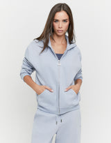 Zip Up Hoodie | Light Blue