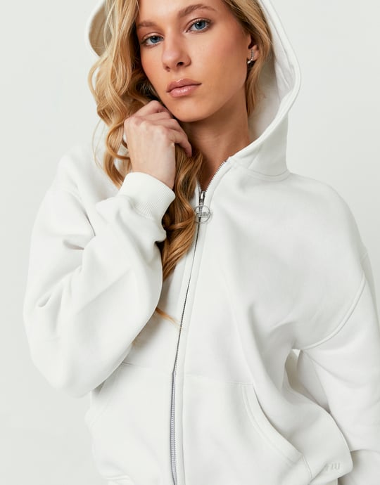Zip Up Hoodie | Off White