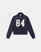 Embroidered Zip-Up Sweatshirt | Navy