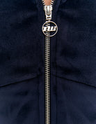 Basic Cropped Zip Up Hoodie | Navy