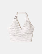 Top with Rhinestones | White