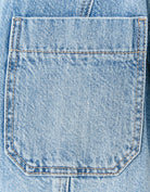 Cropped Over Shirt | Blue Wash