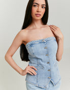 Denim Top | Blue