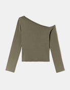 Basic T-shirt long sleeves | Kaki