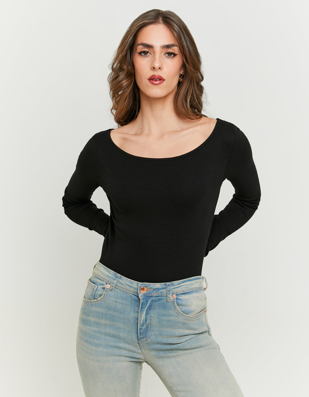 Basic T-shirt long sleeves | Black