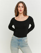 Basic T-shirt long sleeves | Black
