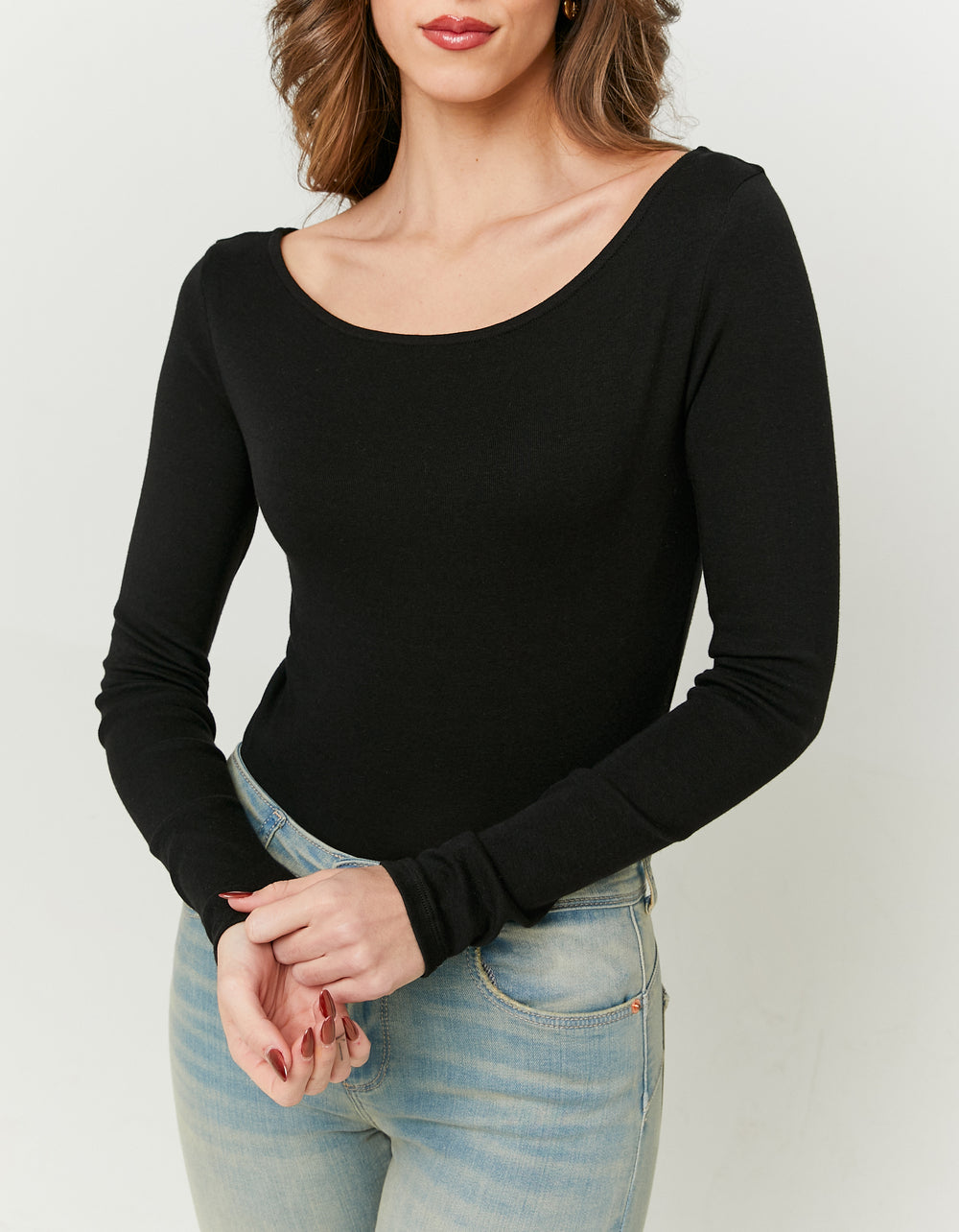 Basic T-shirt long sleeves | Black