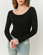 Basic T-shirt long sleeves | Black