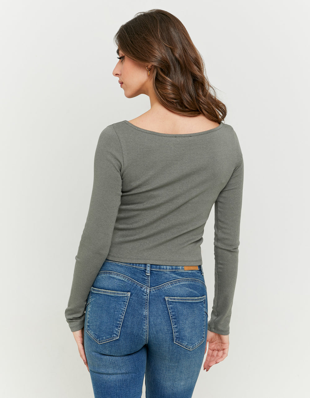 Basic T-shirt long sleeves | Kaki
